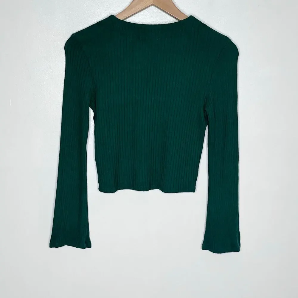 Reformation green ribbed